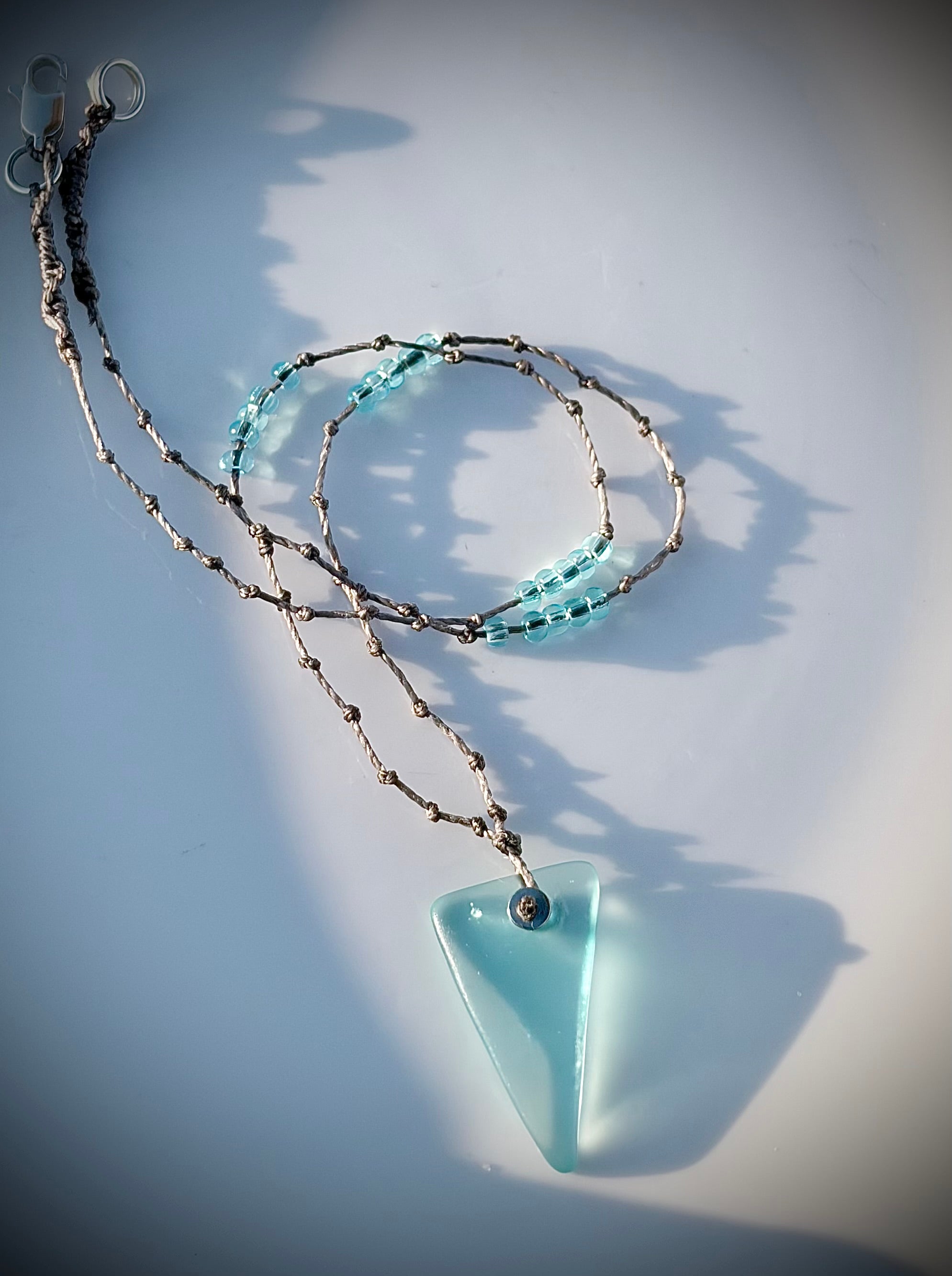 Aqua Glass necklace