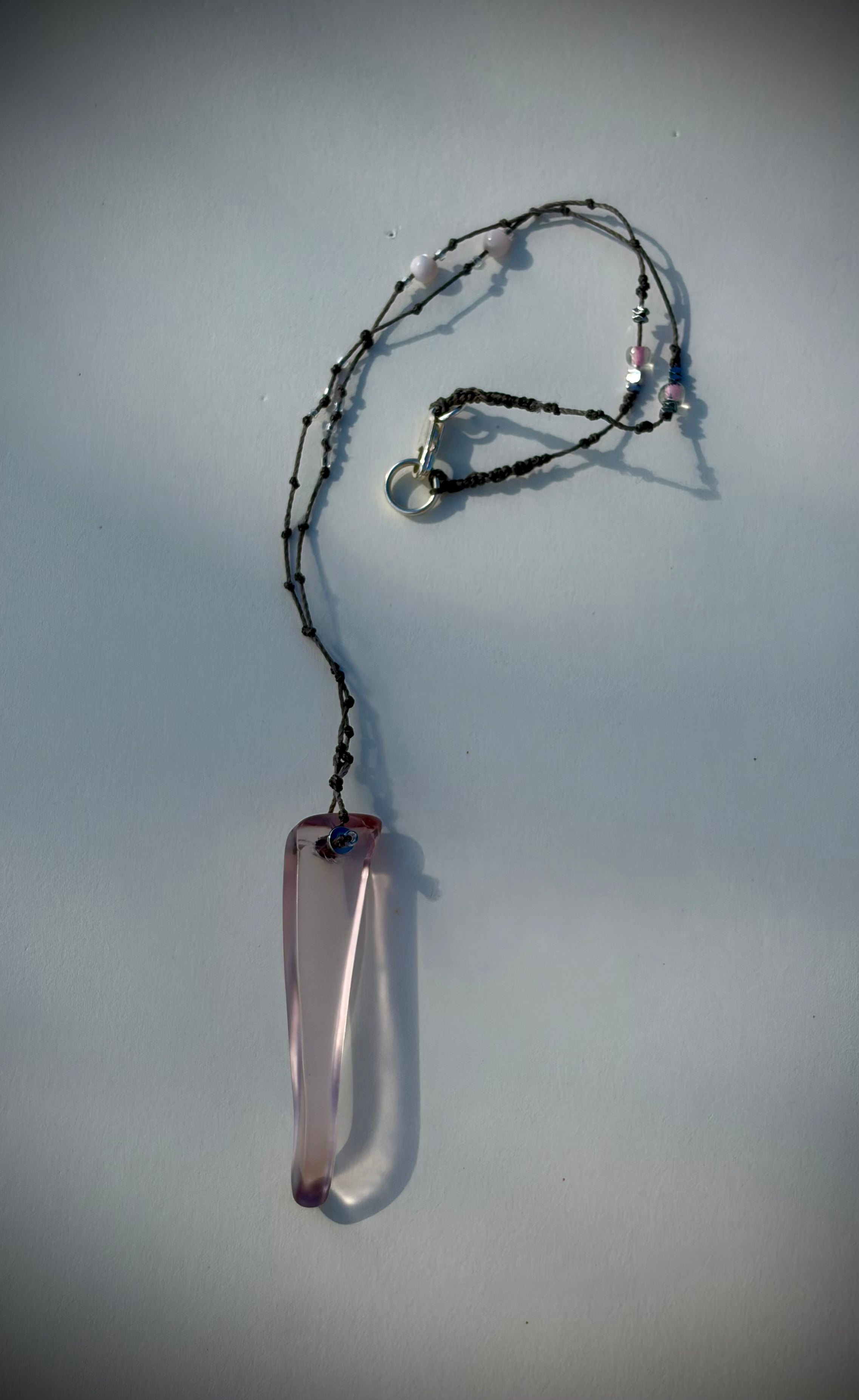 Clear glossy Pink glass