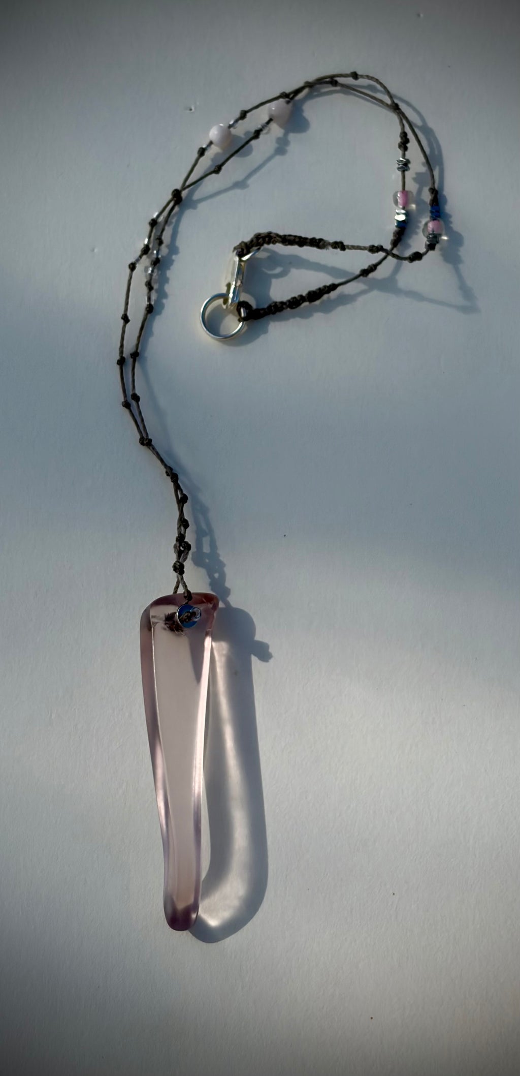 Clear glossy Pink glass