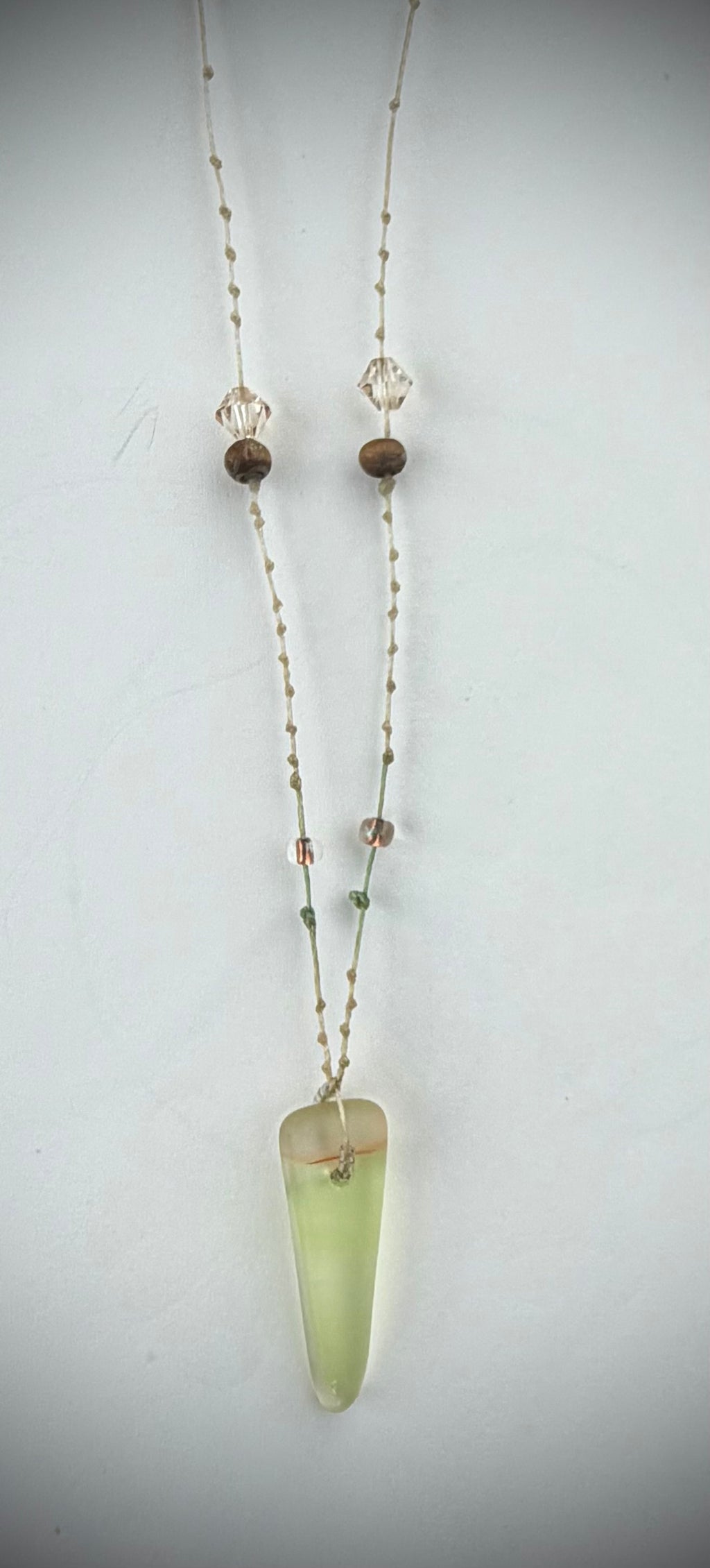 Candy corn - Glass Necklace