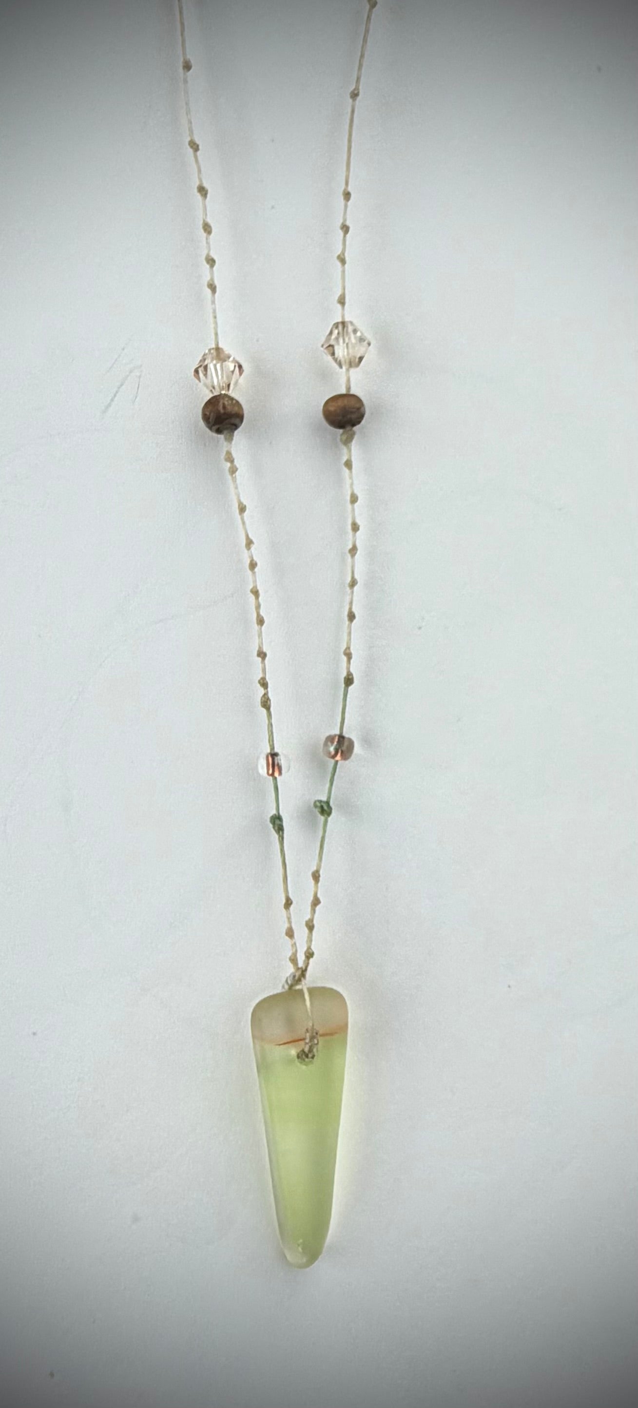 Candy corn - Glass Necklace