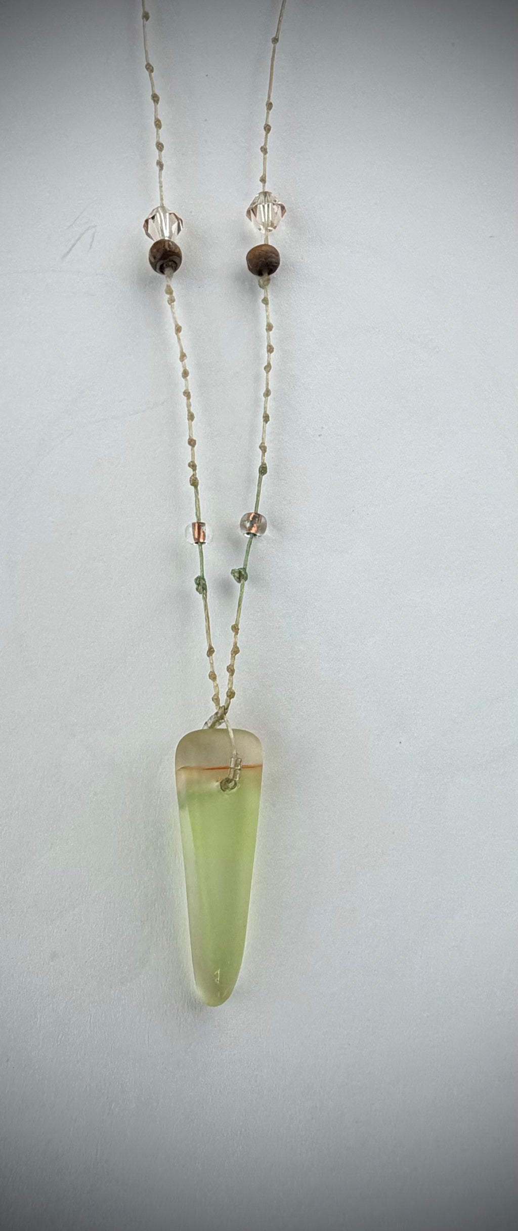 Candy corn - Glass Necklace