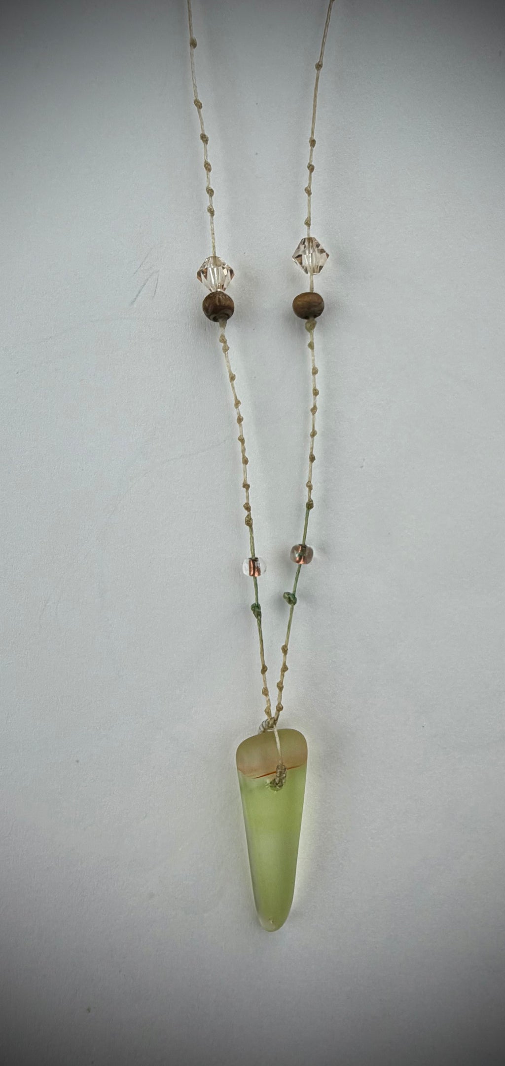 Candy corn - Glass Necklace