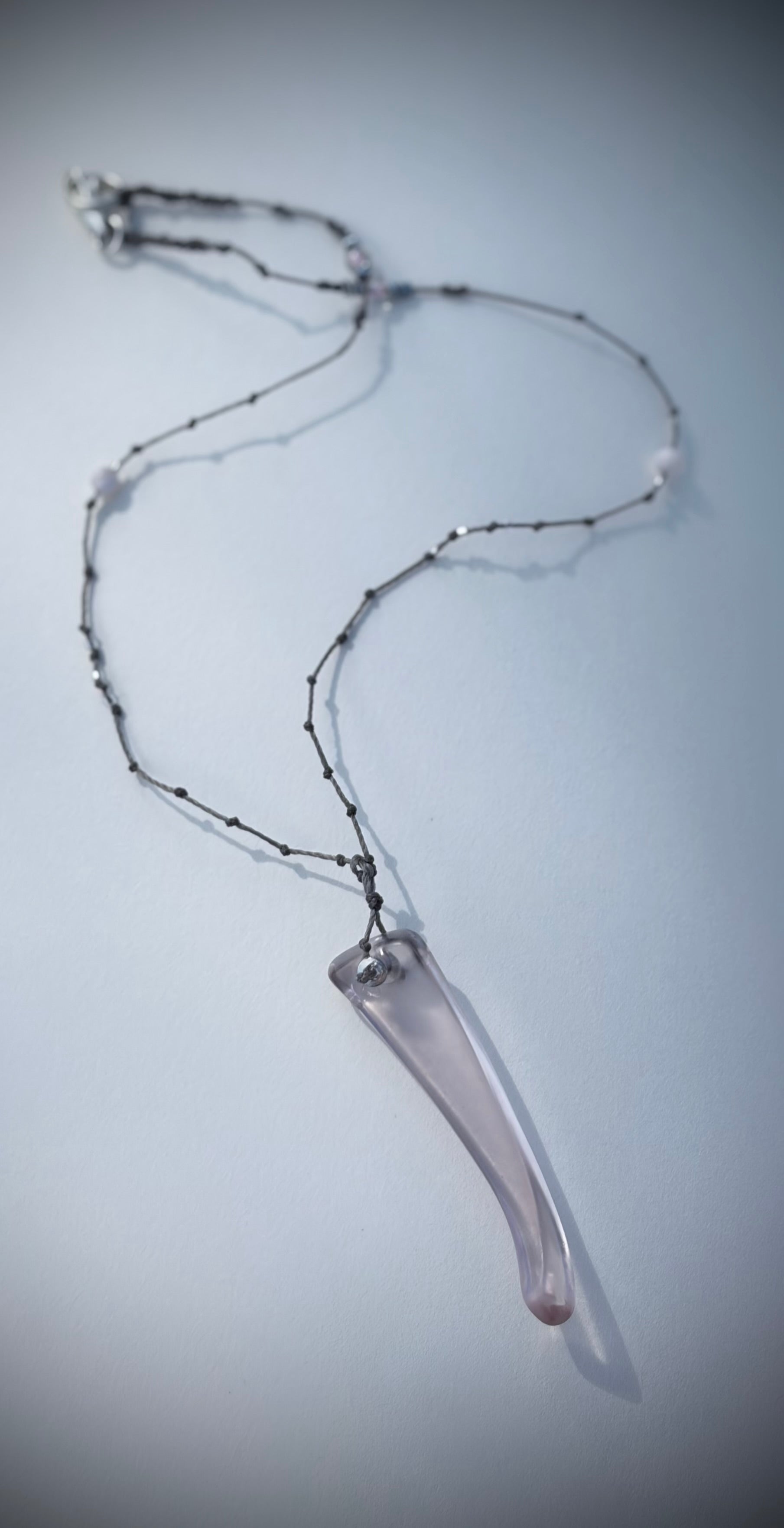 Clear glossy Pink glass