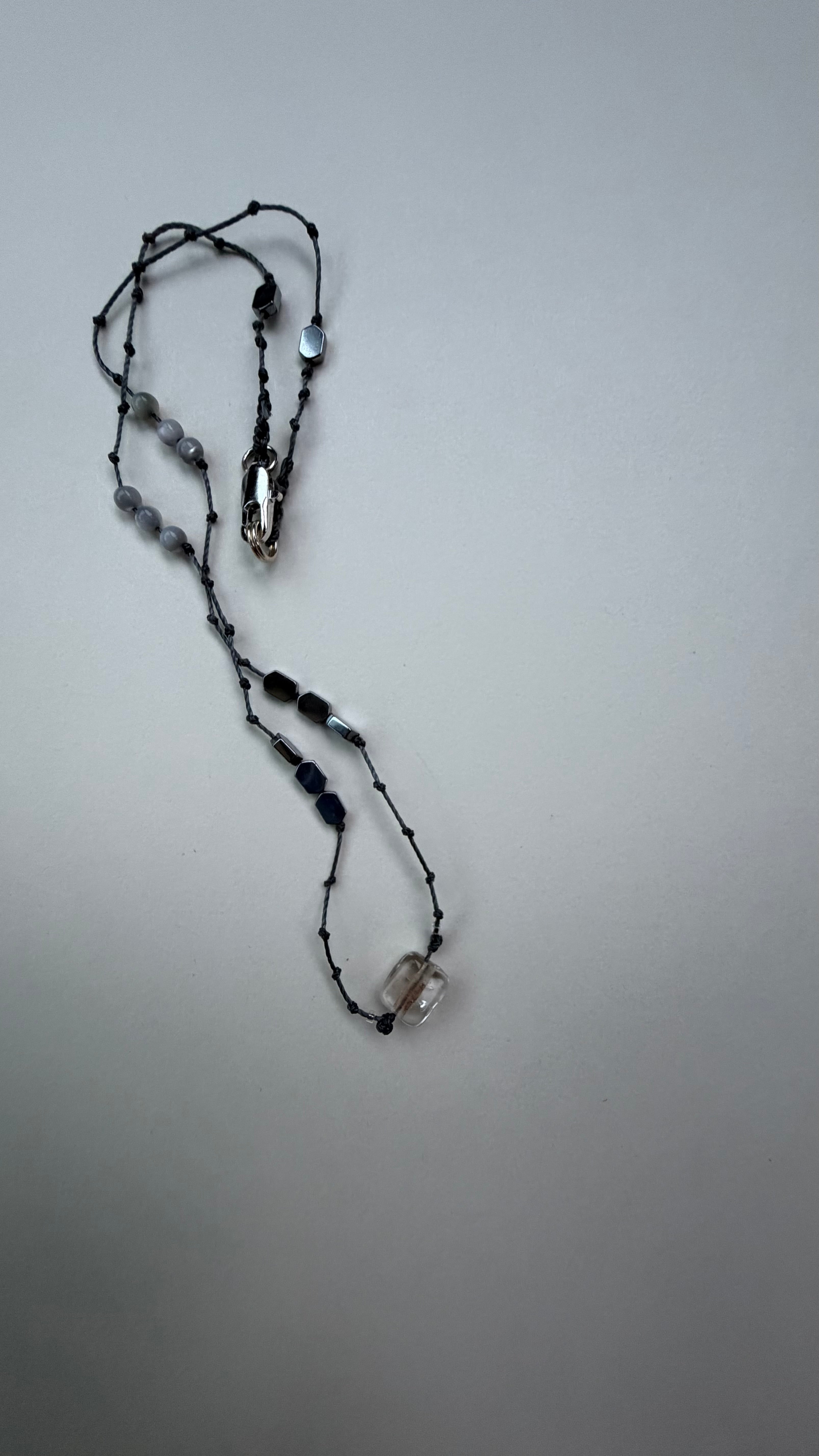Gemstone /glass necklace