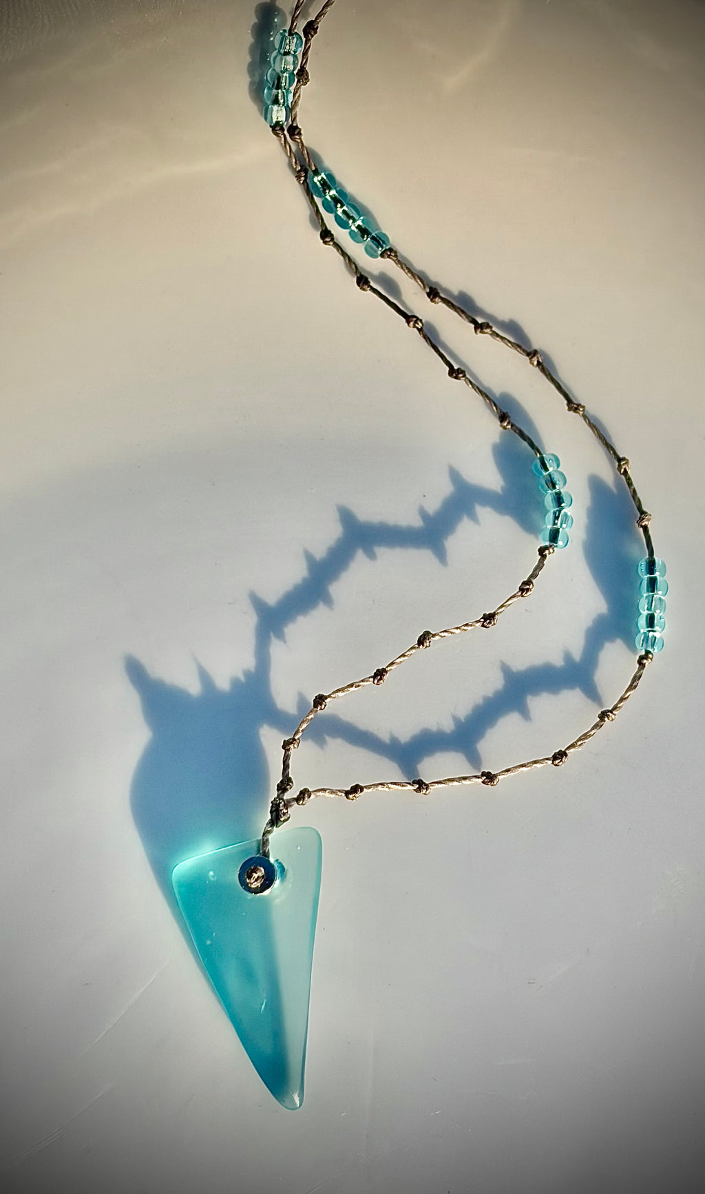 Aqua Glass necklace