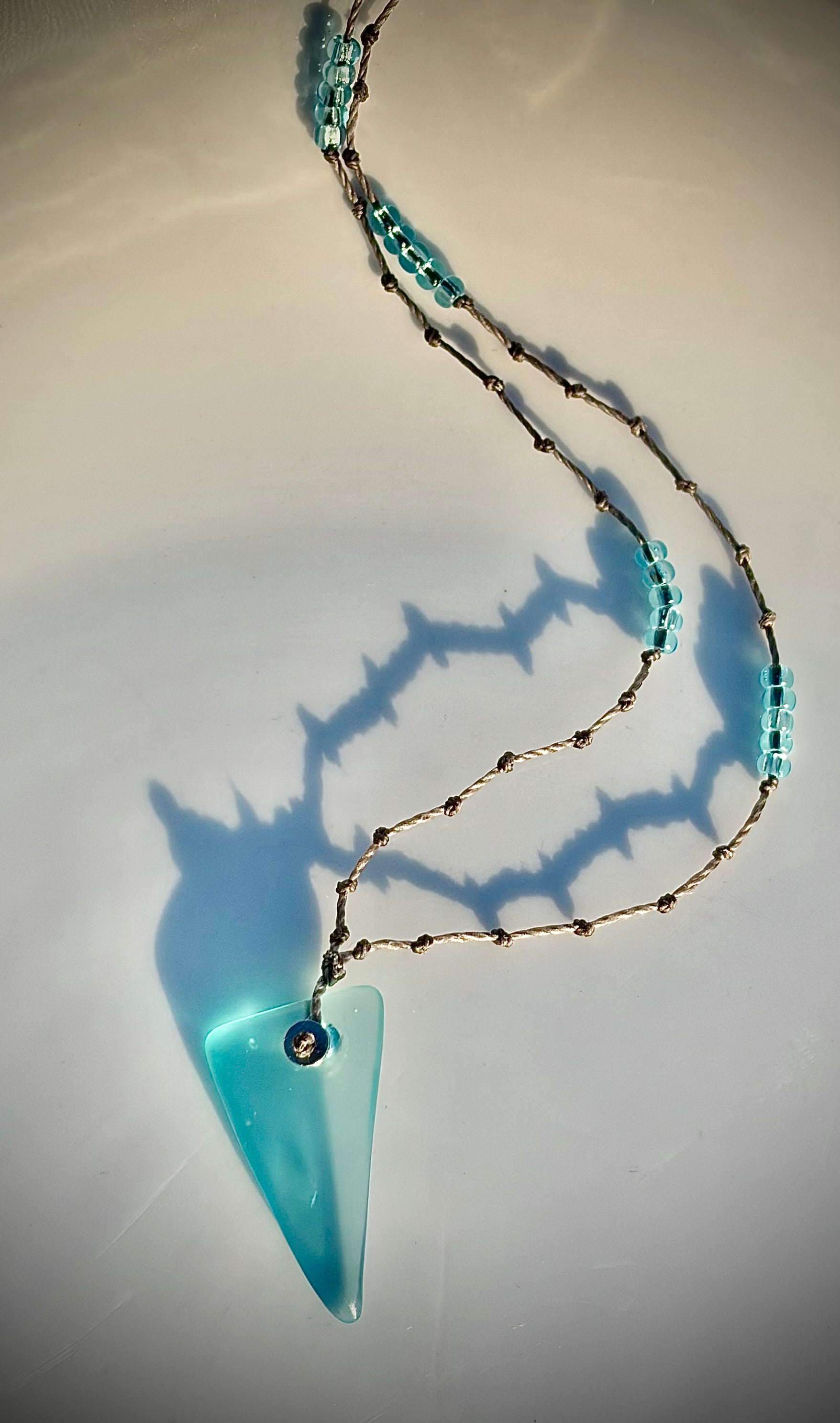 Aqua Glass necklace