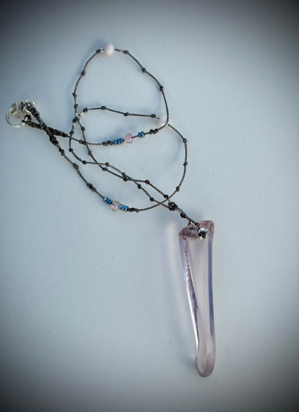 Clear glossy Pink glass