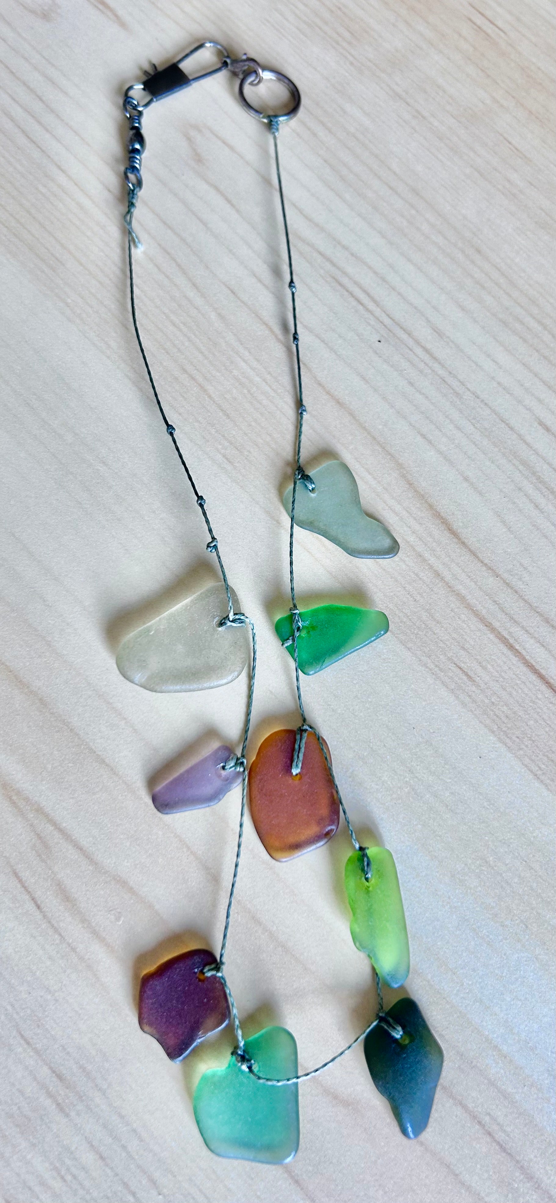 Sea glass colors necklace
